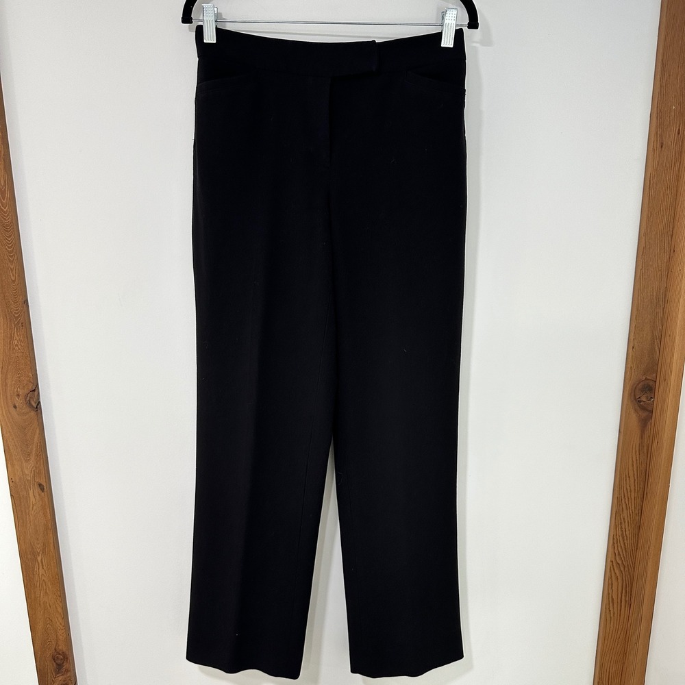 Rafaella Dress Pants Womens 4 Black Stretch Straight Leg